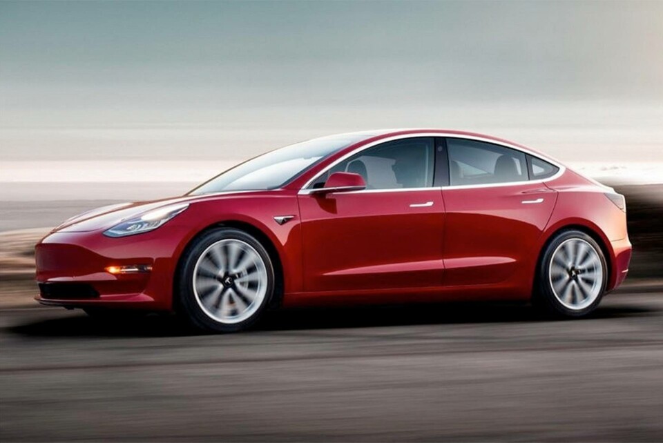En Tesla Model 3. Foto: Tesla En Tesla Model 3. Foto: Tesla