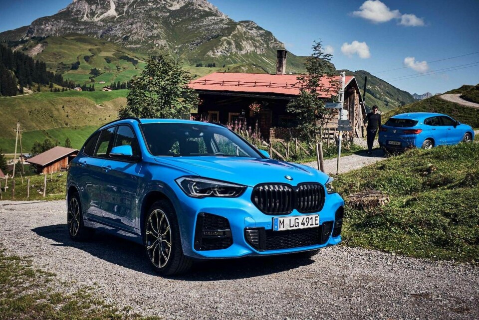 Båda bilarna kommer att finnas ute i handeln senare under året – först X1:an följt att X2:an. Foto: BMW
