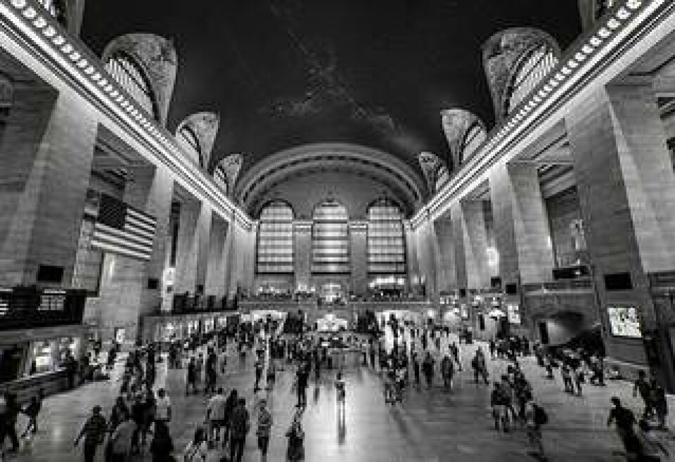 Grand Central Terminal, New York, 1913. Världens största station räknat i antal plattformar med 44 plattformar och 67 spår i två plan under mark. Stationsbyggnaden räddad från att täckas över av en kontorsbyggnad av Jacqueline Kennedy. Arkitekter: Warren & Wetmore. Foto: Navjit Bhamra