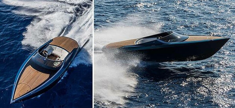 Aston Martins AM37S kan med motorer på sammanlagt 1 040 hästkrafter köra i 50 knop. Aston Martins AM37S kan med motorer på sammanlagt 1 040 hästkrafter köra i 50 knop.