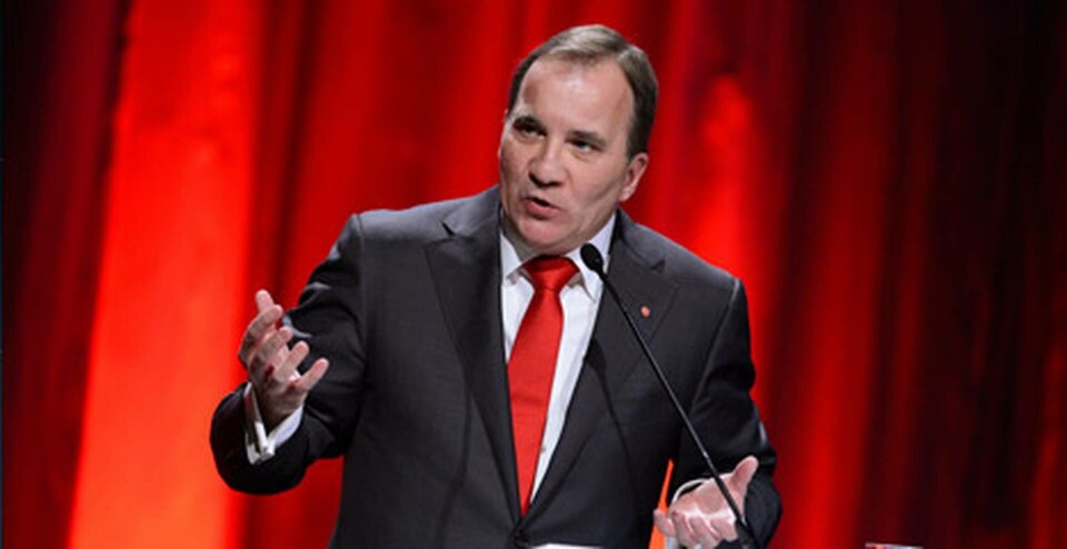 Stefan Löfven, partiledare för Socialdemokraterna under partikongressen april 2013. Foto: Scanpix Stefan Löfven, partiledare för Socialdemokraterna under partikongressen april 2013. Foto: Scanpix