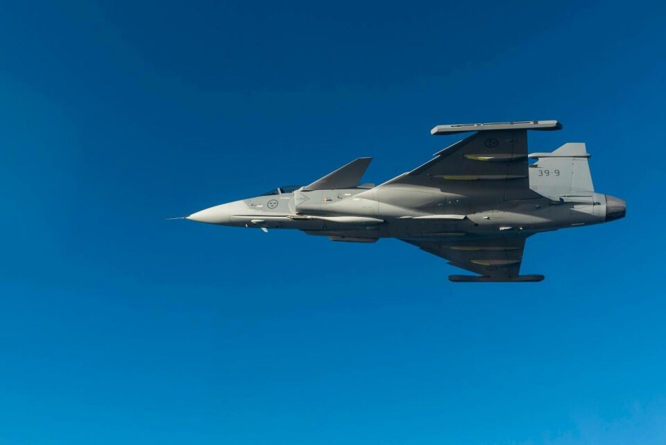 Saab genomförde tester med Gripen E, det mesta talar för att det var planet passerade ljudvallen. Foto: Lasse Hejdenberg Saab genomförde tester med Gripen E, det mesta talar för att det var planet passerade ljudvallen. Foto: Lasse Hejdenberg