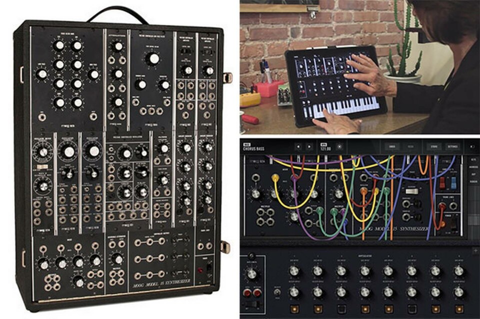Moog Model 15 Synthesizer dök upp 1973 och finns nu som en app för Apples mobila enheter. Foto: Moog Moog Model 15 Synthesizer dök upp 1973 och finns nu som en app för Apples mobila enheter. Foto: Moog