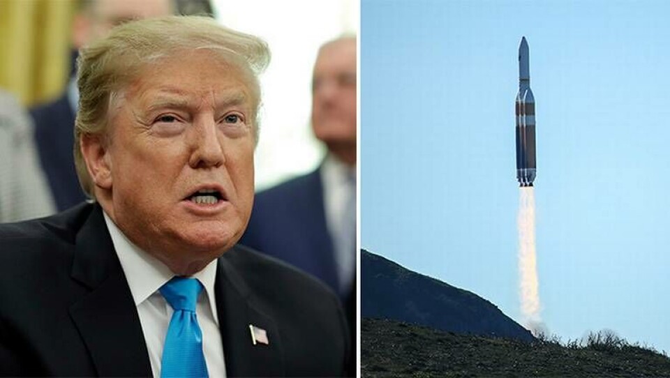 Nytt steg för Trumps rymdförsvar