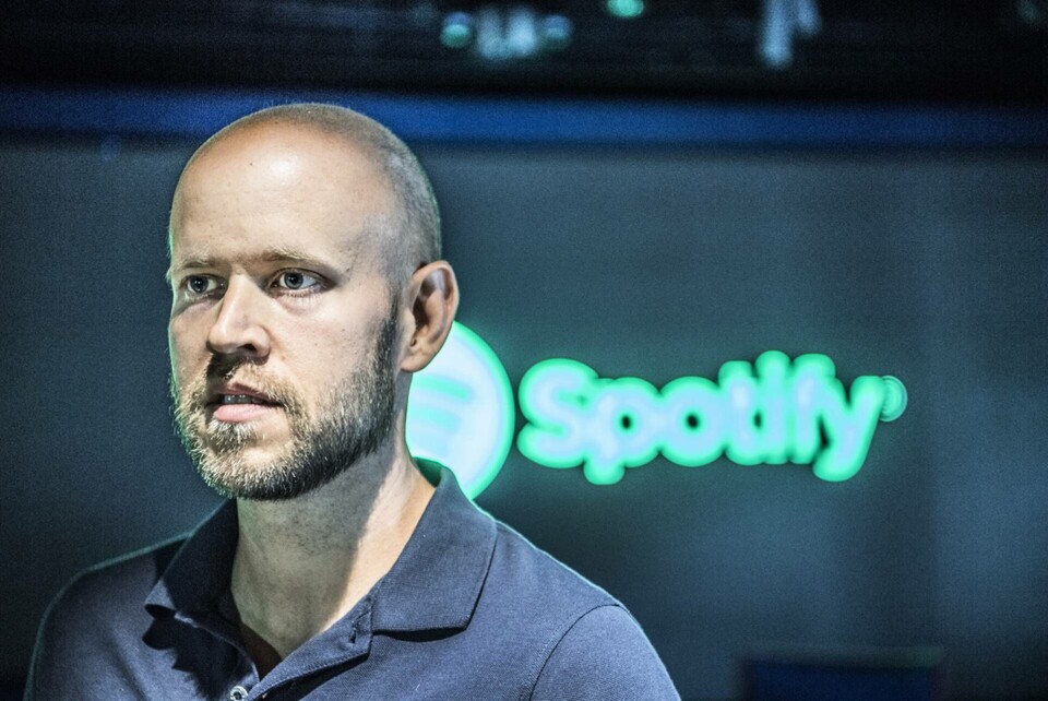 Spotifys medgrundare och vd Daniel Ek. Arkivbild. Foto: Lars Pehrson/SvD/TT Spotifys medgrundare och vd Daniel Ek. Arkivbild. Foto: Lars Pehrson/SvD/TT