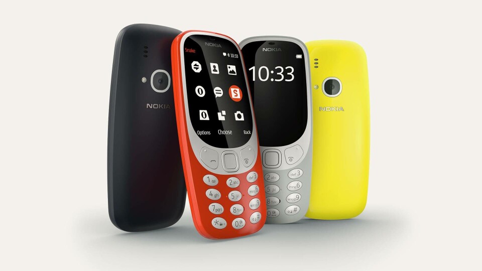 Nokia 3310 i nytt utförande. Foto: HMD Global Nokia 3310 i nytt utförande. Foto: HMD Global
