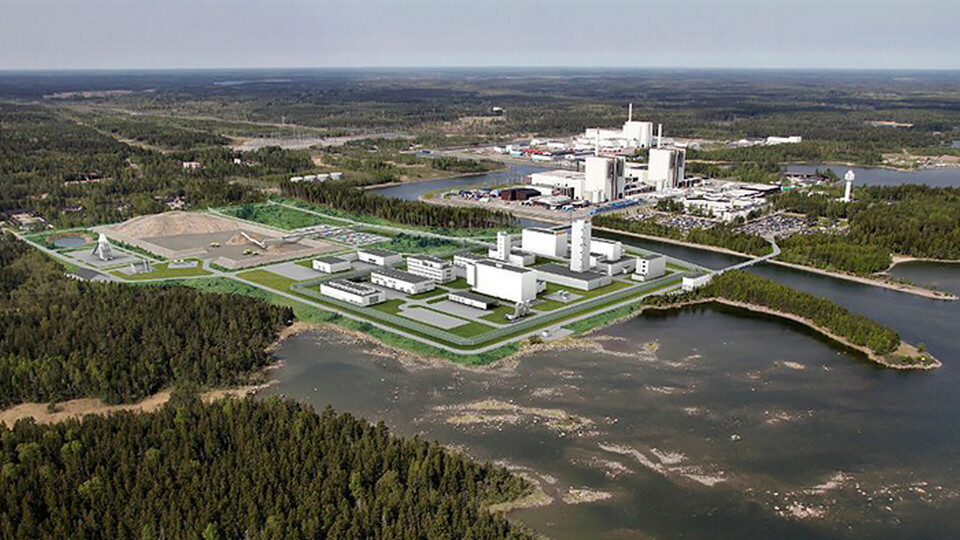 Slutförvarsanläggningen som den planeras se ut ovan jord. Under byggnaderna löper vägar ned till ett stort tunnelnät på 500 meters djup i urberget där kärnbränslet ska lagras. (Bilden är ett montage) Slutförvarsanläggningen som den planeras se ut ovan jord. Under byggnaderna löper vägar ned till ett stort tunnelnät på 500 meters djup i urberget där kärnbränslet ska lagras. (Bilden är ett montage)