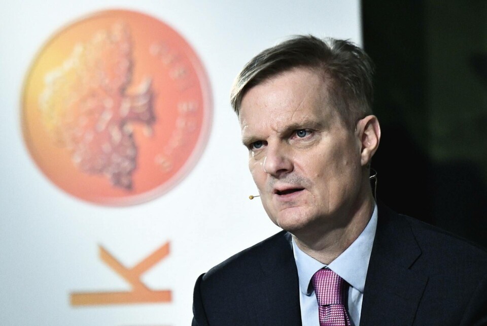 Jens Henriksson, vd för Swedbank, vill inte gå in på orsaken bakom de problem med att logga in som många Swedbankkunder upplevt den gångna veckan. Foto: Claudio Bresciani/TT Jens Henriksson, vd för Swedbank, vill inte gå in på orsaken bakom de problem med att logga in som många Swedbankkunder upplevt den gångna veckan. Foto: Claudio Bresciani/TT
