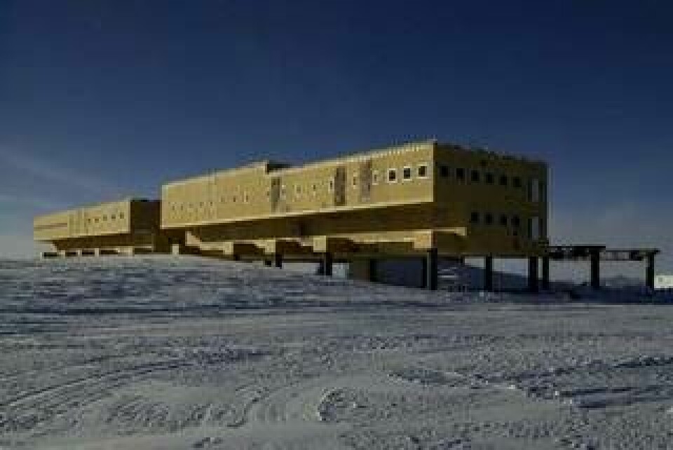 Polarstationen vid Sydpolen.