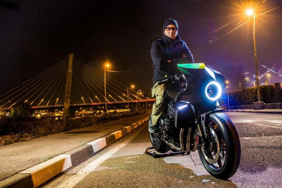 Honda CB4 Interceptor & Valerio Aiello. Foto: Honda Honda CB4 Interceptor & Valerio Aiello. Foto: Honda