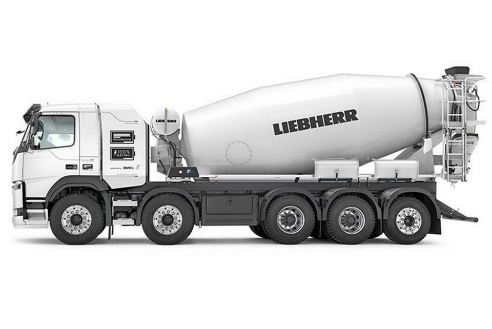 Betongbilen från Futuricum och Liebherr drivs helt och hållet av energin i batterierna. Foto: Liebehrr Betongbilen från Futuricum och Liebherr drivs helt och hållet av energin i batterierna. Foto: Liebehrr