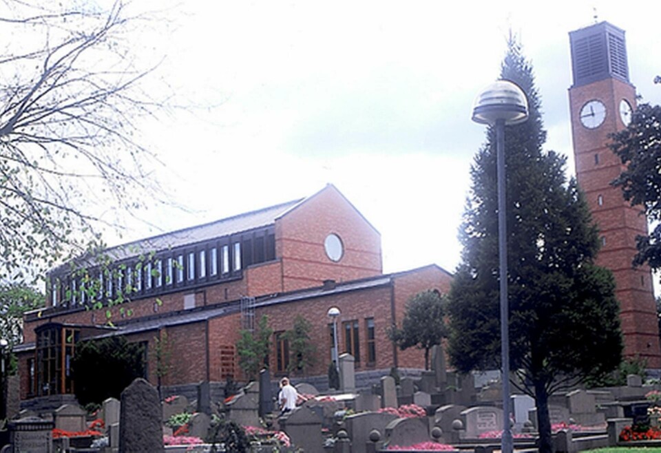 Lundby kyrka i Göteborg är belagd med koppar. Foto: Svenska kyrkan