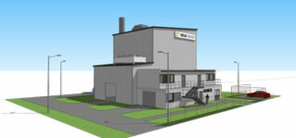Illustration av hur Meva Energys kraftverk kan se ut. Foto: Ikea Industry Zbaszynek