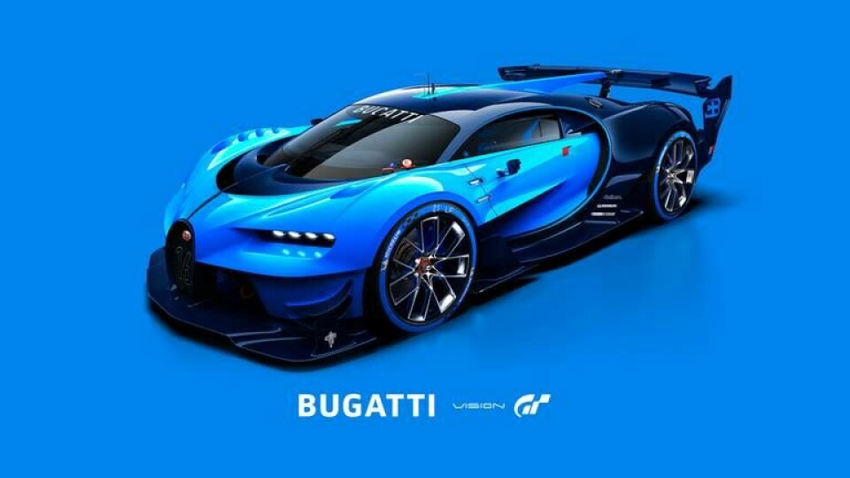 Den här konceptbilen har många likheter med den kommande Bugatti Chiron. Foto: Bugatti