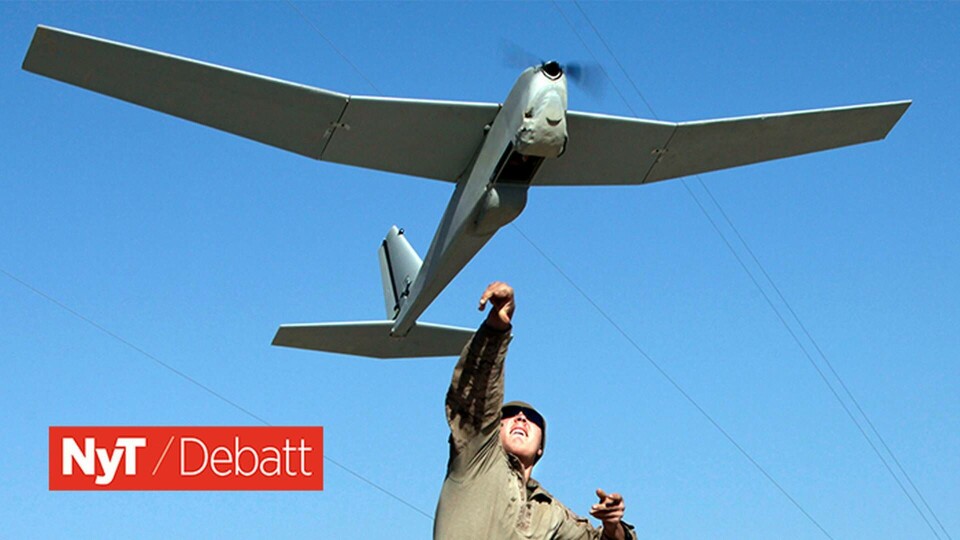 En övervakningsdrönare, AeroVironment RQ-20 Puma. Foto: Sgt. Bobby Yarbrough/Science Photo Library/TT En övervakningsdrönare, AeroVironment RQ-20 Puma. Foto: Sgt. Bobby Yarbrough/Science Photo Library/TT