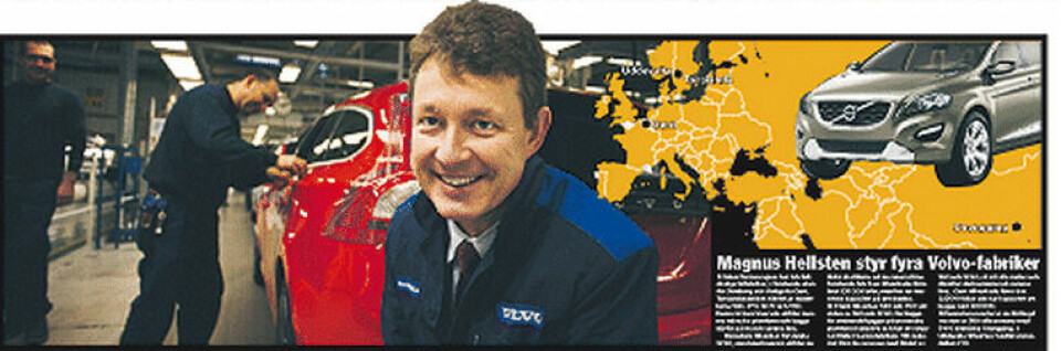 Magnus Hellsten styr fyra Volvo-fabriker.