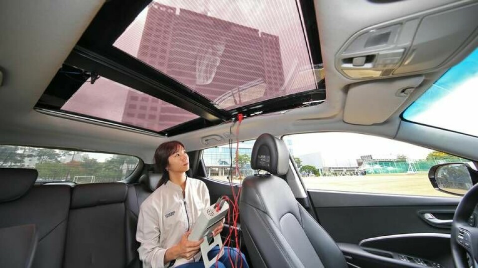 Kia och Hyundai ska lansera solpaneler på taket som tillval till sina laddhybrider under 2019. Foto: S.J.HONG