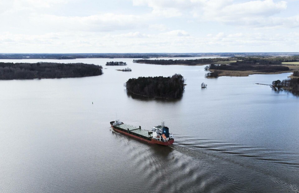En ny farled genom Stockholms skärgård för containerfartyg invigs i maj. Arkivbild. Foto: Fredrik Sandberg/TT En ny farled genom Stockholms skärgård för containerfartyg invigs i maj. Arkivbild. Foto: Fredrik Sandberg/TT