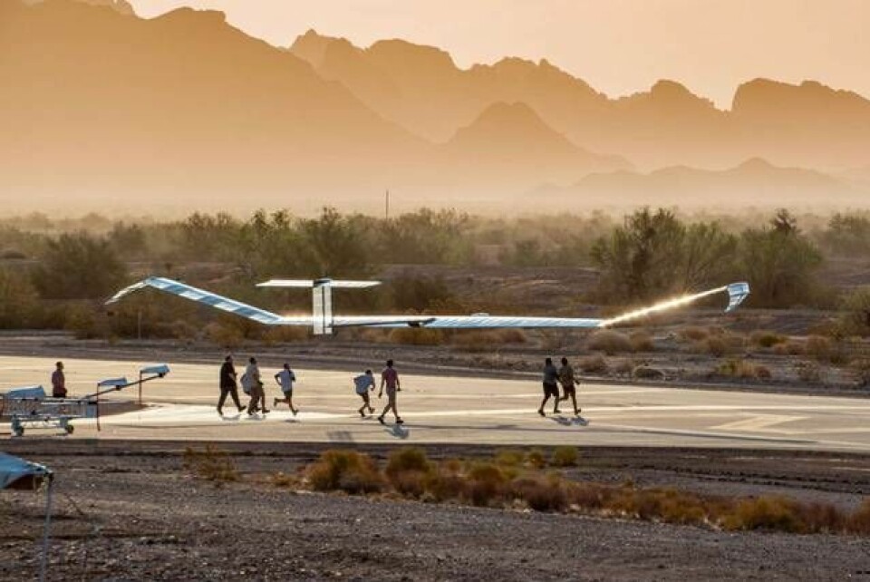 Zephyrs vingspann är 22,5 meter, max startvikt ligger samtidigt på endast 53 kg. Foto: Airbus