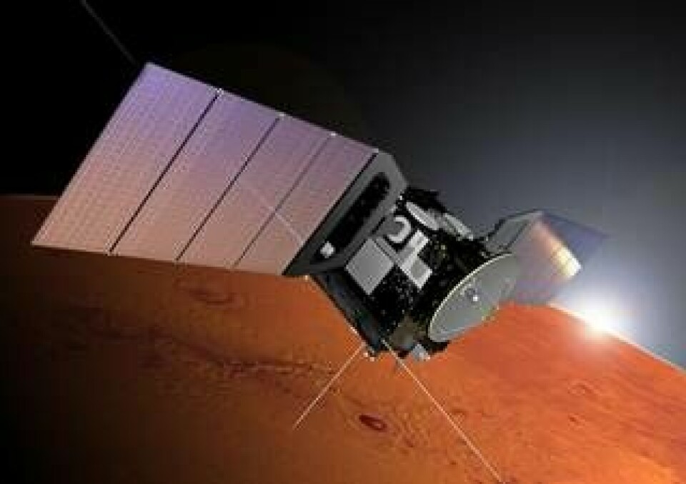Mars Express har varit i drift i 15 år, och gjort 18 000 varv runt Mars. Foto: Esa