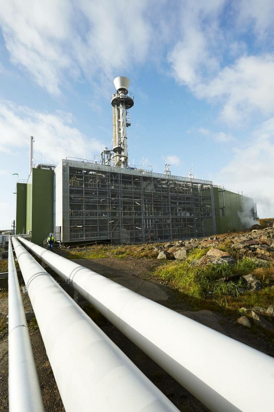 Här strömmar fordonsgas från skogen. Här strömmar fordonsgas från skogen.