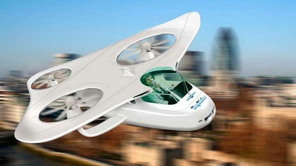 En Personal Aerial Vehicle, PAV, från projektet My Copter. En Personal Aerial Vehicle, PAV, från projektet My Copter.