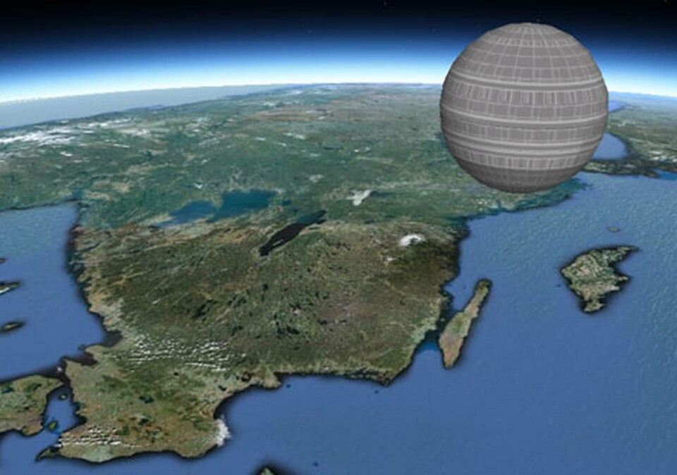 Den 140 km stora Death Star har landat i Stockholm. Den 140 km stora Death Star har landat i Stockholm.