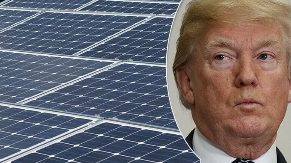 Hittills i år har ingen ny kolkraftskälla färdigställts i USA, medan antalet sol- och vindprojekt är desto fler. Foto: TT / AP Photo/Evan Vucci, Fredrik Sandberg / TT Hittills i år har ingen ny kolkraftskälla färdigställts i USA, medan antalet sol- och vindprojekt är desto fler. Foto: TT / AP Photo/Evan Vucci, Fredrik Sandberg / TT