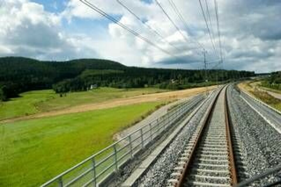 Botniabanan var först i Sverige med det nya signalsystemet ERTMS. Foto: HENRIK MONTGOMERY / TT