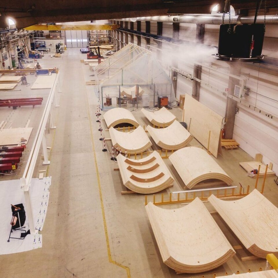 Modvions första fabrik i Bäckebol i norra Göteborg. Foto: Modvion Modvions första fabrik i Bäckebol i norra Göteborg. Foto: Modvion