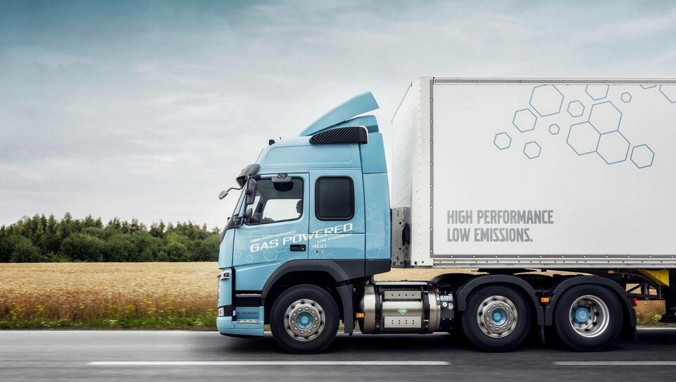 FH-lastbil driven av gas från Volvo. Foto: Volvo FH-lastbil driven av gas från Volvo. Foto: Volvo