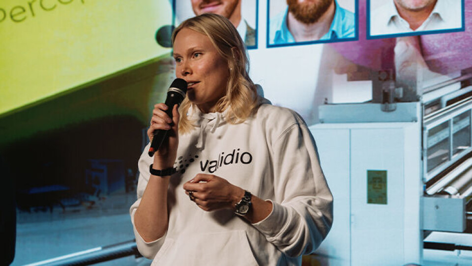 Sara Landfors, Validio, tog emot diplom. Foto: Tobias Ohls Sara Landfors, Validio, tog emot diplom. Foto: Tobias Ohls