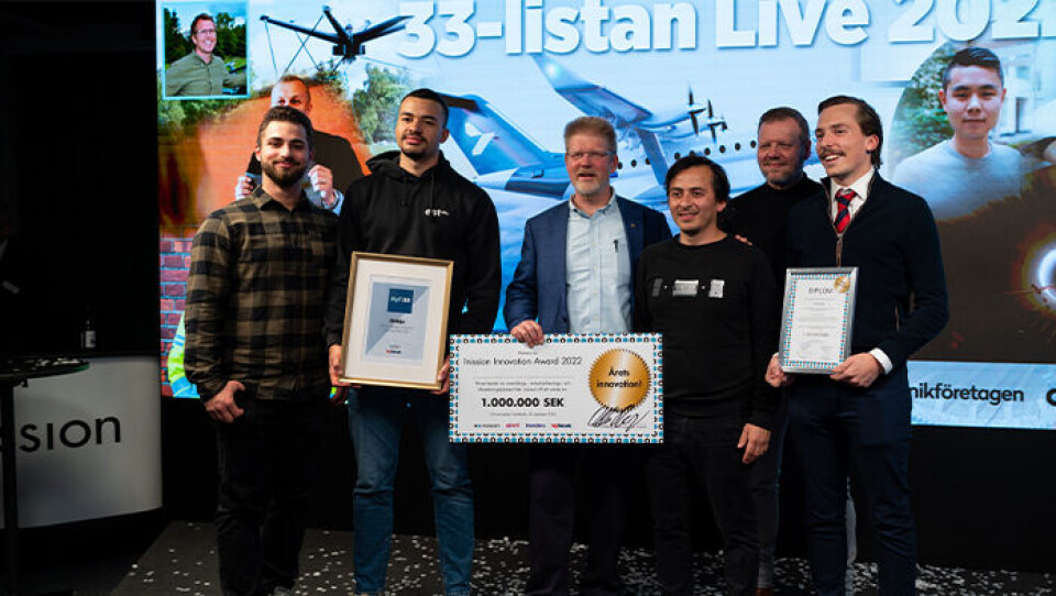 Under 33-listan Live delades även Inission Award ut. I år gick det till Brinja, som även är med på 33-listan. Nominerade var också Wavr Tech (också de på 33-listan) samt vattenreningsföretaget Avsalt. Foto: Tobias Ohls Under 33-listan Live delades även Inission Award ut. I år gick det till Brinja, som även är med på 33-listan. Nominerade var också Wavr Tech (också de på 33-listan) samt vattenreningsföretaget Avsalt. Foto: Tobias Ohls