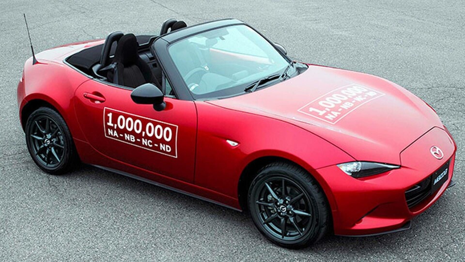 Den miljonte Mazda MX-5 Miata. Foto: Mazda Den miljonte Mazda MX-5 Miata. Foto: Mazda