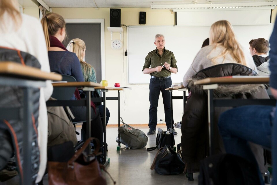 Skolket ökar på svenska gymnasieskolor. Eleverna på bilden har dock inget med undersökningen att göra. Foto: TT Skolket ökar på svenska gymnasieskolor. Eleverna på bilden har dock inget med undersökningen att göra. Foto: TT