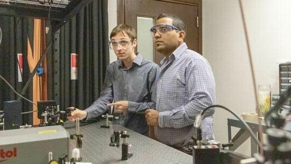 Subith Vasu och Zachary Loparo vid Department of Mechanical and Aerospace Engineering respektive Center for Advanced Turbomachinery and Energy Research. Foto: Karen Norum