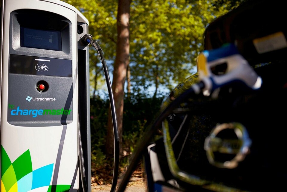 En snabbladdare från BP Chargemaster. Foto: BP En snabbladdare från BP Chargemaster. Foto: BP