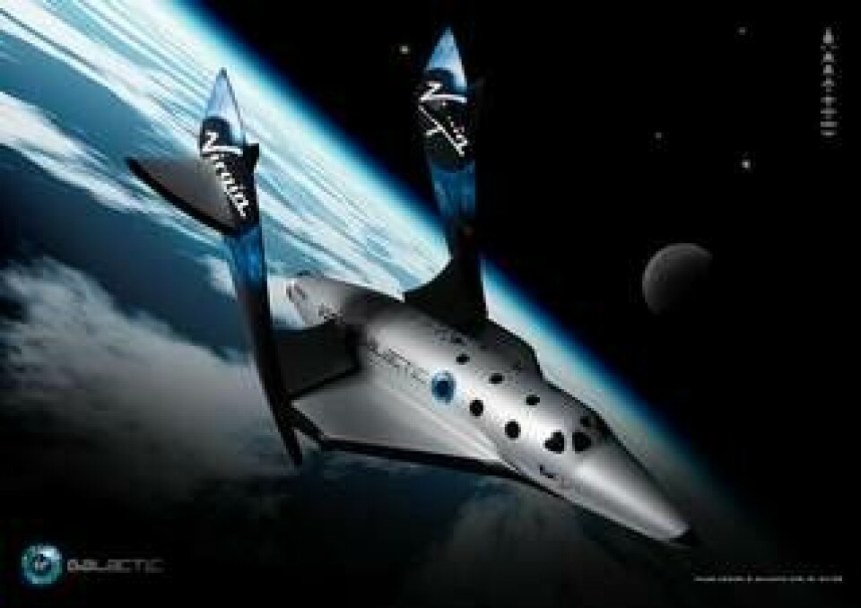 Spaceship 2 på ritbordet.