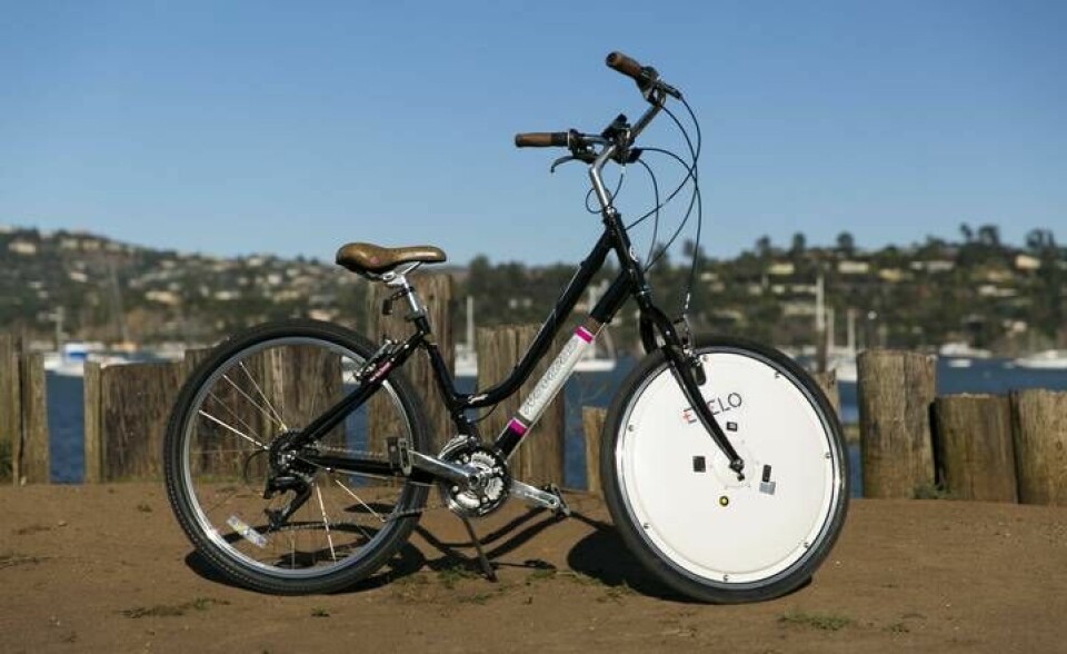 Vanlig cykel blir elcykel på 30 minuter.