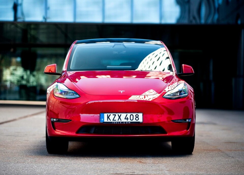 Tesla Model 3 Foto: Pontus Lundahl/TT Tesla Model 3 Foto: Pontus Lundahl/TT