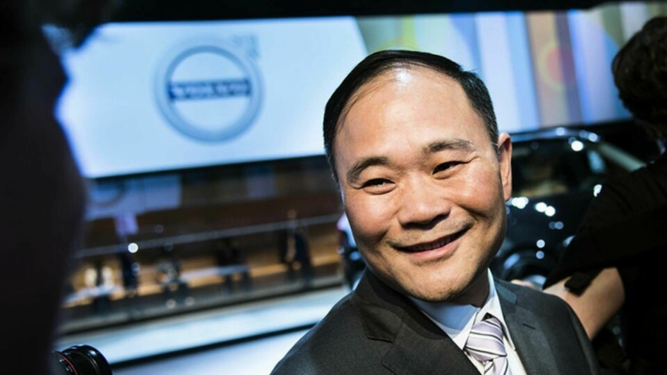 Li Shufu, styrelseordförande Geely-koncernen. Foto: Pontus Lundahl / TT