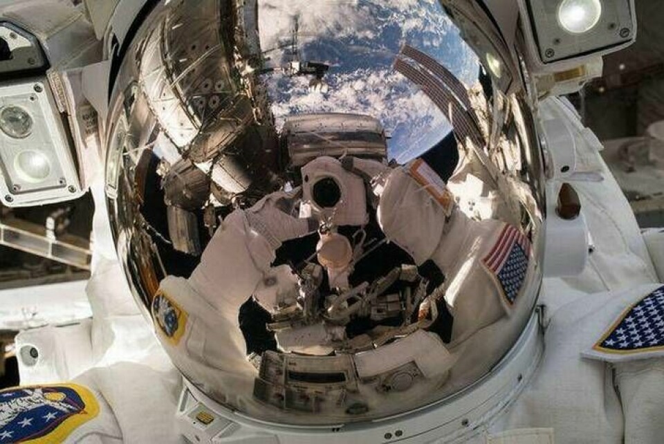 Ricky Arnolds selfie.Foto: Ricky Arnold / NASA