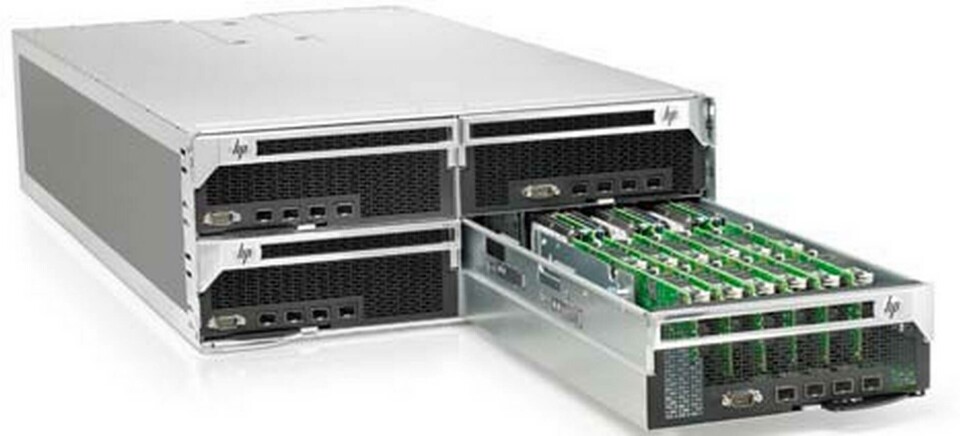 HPs Redstone är den första i en serie servrar som är extremt energisnåla och kompakta. Foto: HP HPs Redstone är den första i en serie servrar som är extremt energisnåla och kompakta. Foto: HP