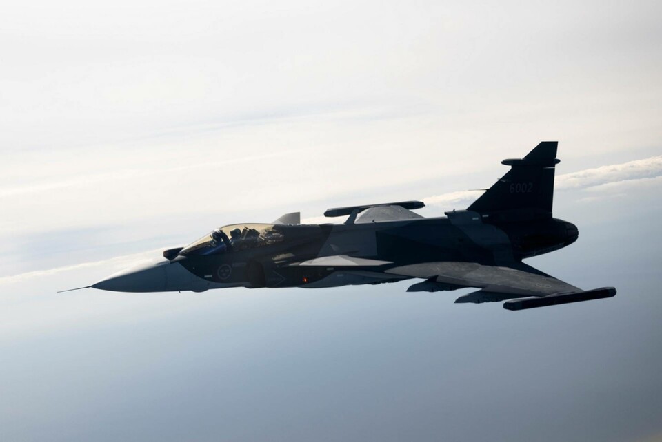 Jas 39 Gripen. Arkivbild. Foto: Henrik Montgomery/TT Jas 39 Gripen. Arkivbild. Foto: Henrik Montgomery/TT