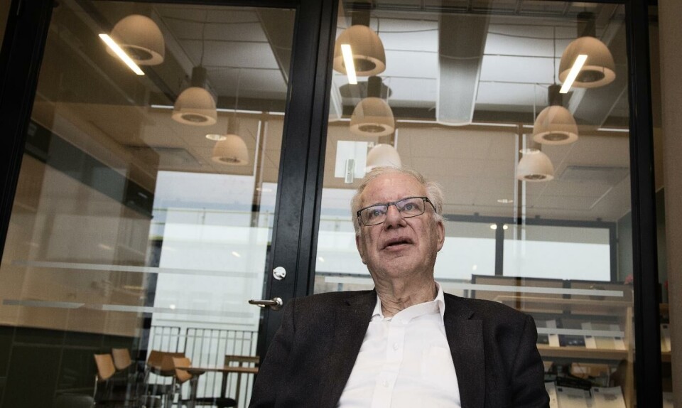 Göran Grimvall på KTH, där han har ett arbetsrum professor emeritus i teknisk fysik. Foto: Jörgen Appelgren Göran Grimvall på KTH, där han har ett arbetsrum professor emeritus i teknisk fysik. Foto: Jörgen Appelgren
