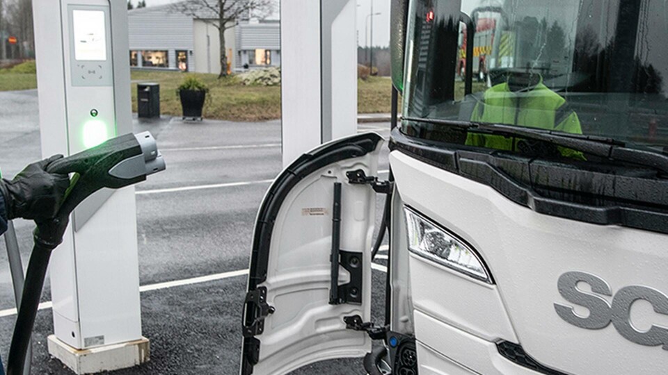 Ellastbil Scania Foto: Malin Hoelstad/SvD/TT Ellastbil Scania Foto: Malin Hoelstad/SvD/TT