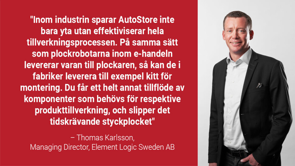 Revolutionerande lagerlösning nu också i industrin