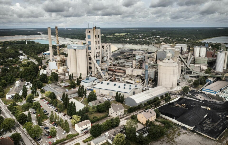Cementas fabrik i Slite på Gotland. Arkivbild Foto: Karl Melander/TT