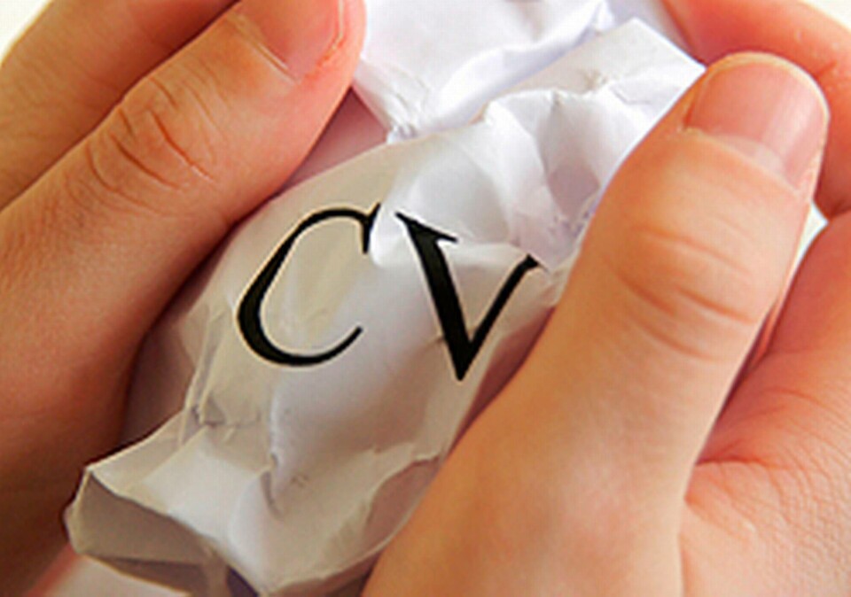 Se över ditt CV. Ett slarvfel kan fälla dig hos chefen. Foto: All over press Se över ditt CV. Ett slarvfel kan fälla dig hos chefen. Foto: All over press