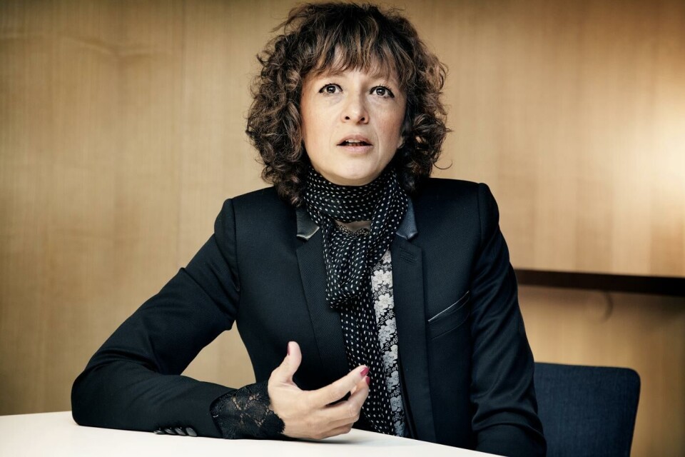 Crispr-forskaren Emmanuelle Charpentier uppmanar till ett stopp för kliniska försök med genredigering av könsceller. Foto: Jörgen Appelgren Crispr-forskaren Emmanuelle Charpentier uppmanar till ett stopp för kliniska försök med genredigering av könsceller. Foto: Jörgen Appelgren